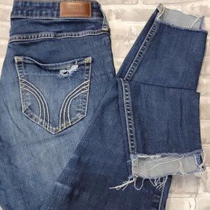 Hollister High Rise Super Skinny Crop Jeggings Sz 5R 27x26